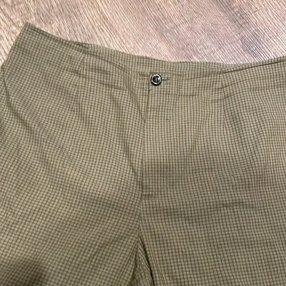 Sigrid Olsen Green Plaid‎ Crop Pants - Picture 2 of 7